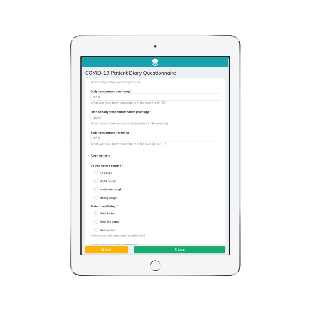 Patient eDiary COVID-19