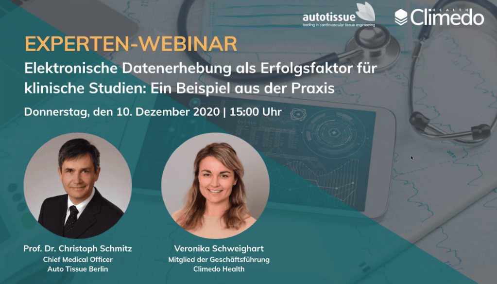 webinar auto tissue berlin climedo health